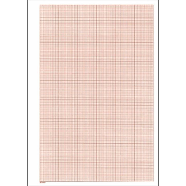 Image du produit Favorit Bloc de papier millimétré blanc (21 x 29,7 cm, Quadrillé, Couverture rigide)