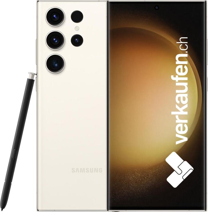 Produktbild verkaufen.ch Galaxy S23 Ultra Dual SIM 5G (256 GB, Cream, 6.80", 12 Mpx, Dual SIM, B / Sehr gut)