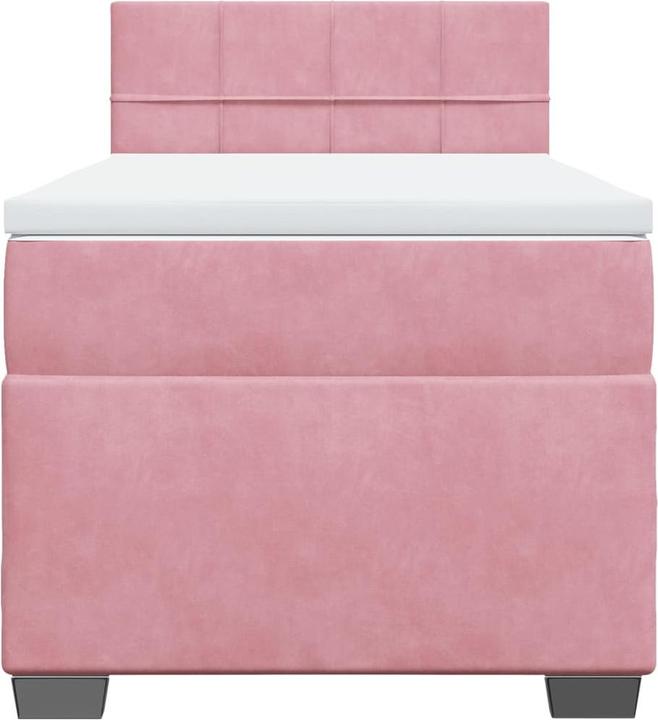 Produktbild vidaXL Bo x springbett mit Matratze 200 x 200 cm Samt (200 x 200 cm)