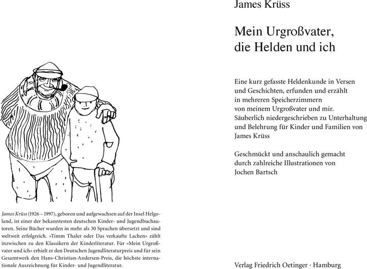 Immagine prodotto Mein Urgrossvater, die Helden und ich (Tedesco, Giacomo Krüss, Heiner Rothfuchs, Jan Buchholz, Jochen Bartsch, 2009)