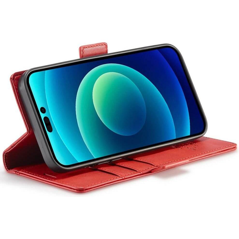 Thumbnail - Cover-Discount iPhone 14 Pro Max - Stand Flip Case Hülle rot (Apple iPhone 14 Pro Max), Smartphone Hülle, Rot