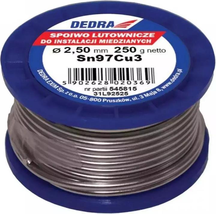 Produktbild Dedra Lötbinder 2,5 mm Sn97Cu3 250 g – 31L92525 (Lötkolben)