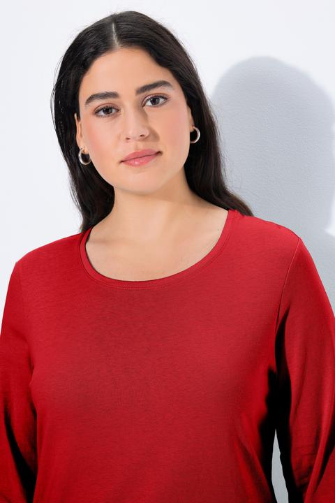 Produktbild Ulla Popken Shirt, Slim, Rundhalsausschnitt, Langarm (62)