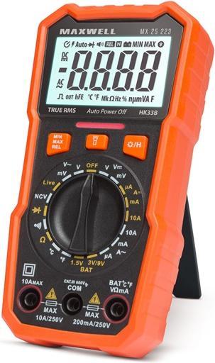 Maxwell & Williams Maxwell digitális multiméter - elem teszterrel + munkalámpa funkcióval, kompakt (25223)