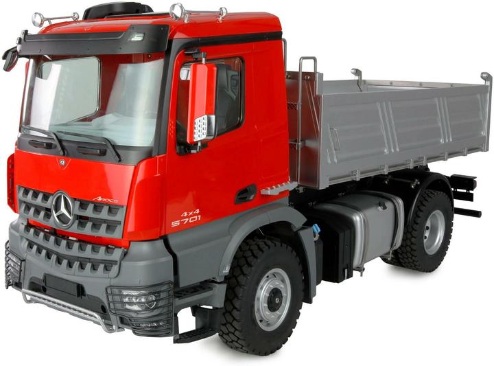 Amewi Mercedes-Benz Arocs Muldenkipper 4x4 1:14 RTR rot (RTR pronto all'uso)