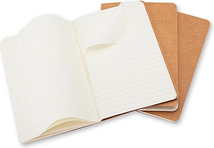 Image du produit Moleskine Coffret de poche Cahier de 3 (A6, À rayures, Couverture souple)
