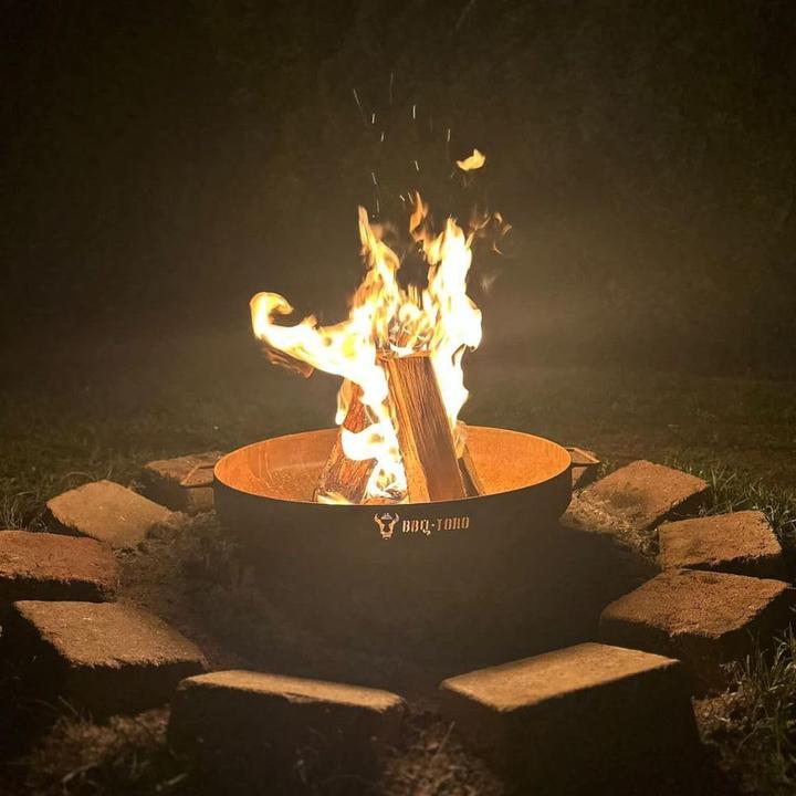 Produktbild BBQ-Toro Feuerschale mit Standbeinen und Griffen