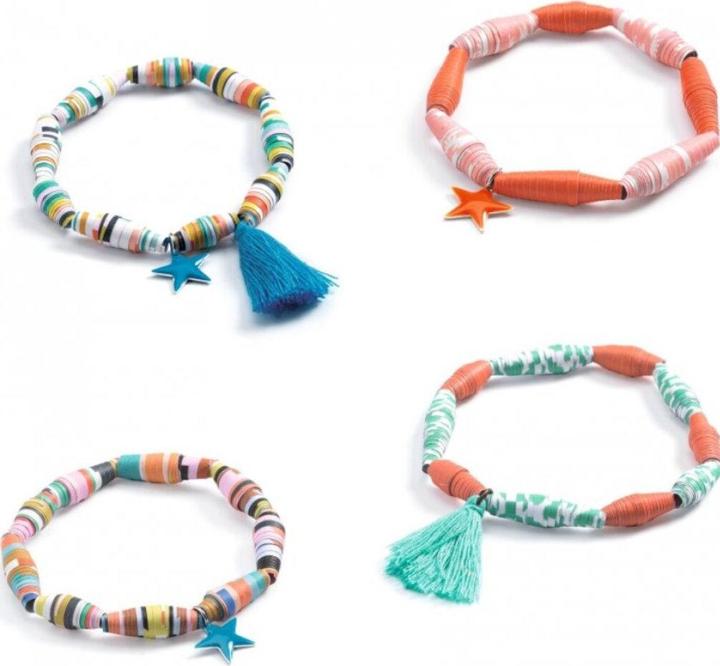 Actual product image Djeco DIY - Papierperlen und Armbänder pop