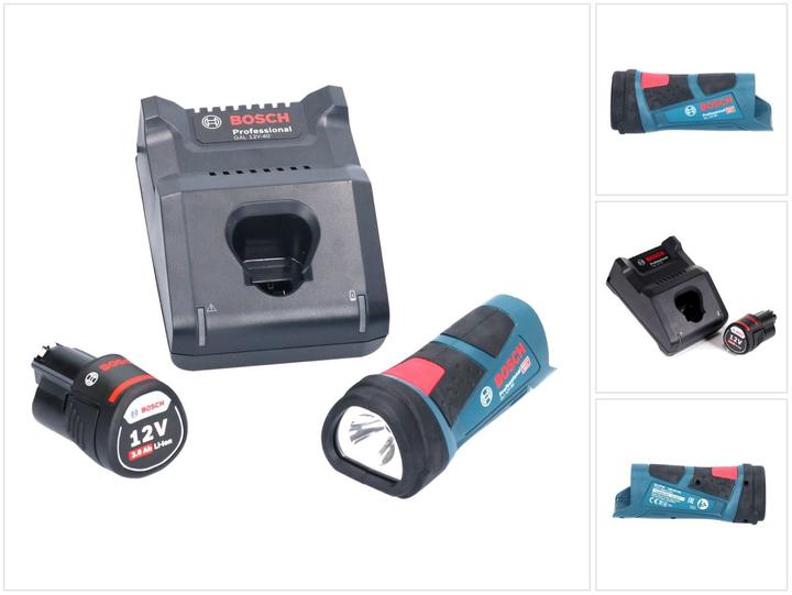 Actual product image Bosch Professional Bosch GLI 12V-80 Professional battery lamp 12 V 80 lumen + 1x battery 3.0 Ah + charger