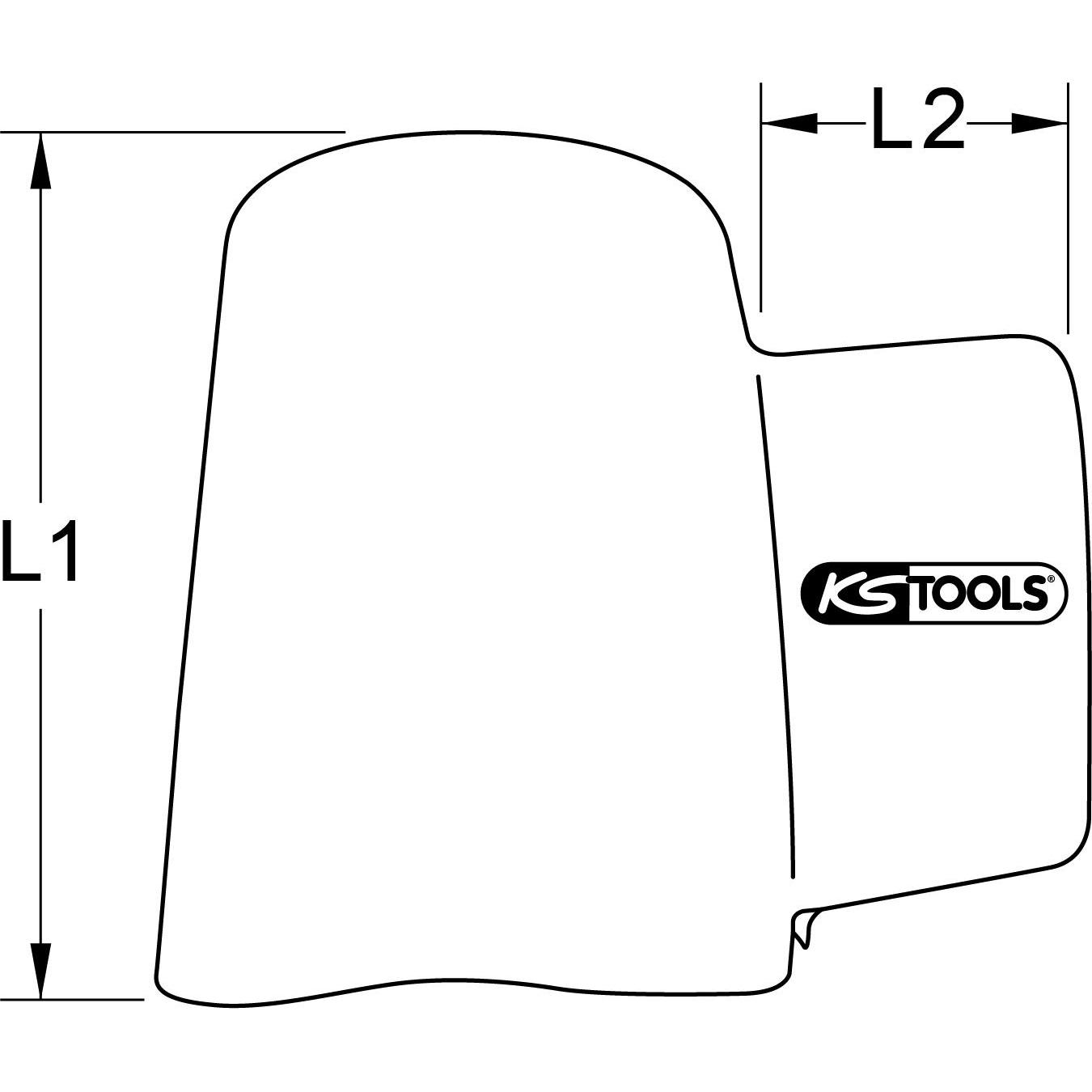 Thumbnail - KS Tools, Zange Zubehör, Abdeck- und Schutzhaube mit Schutzisolierung, 80 mm