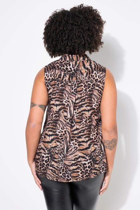 Produktbild Angel of Style Bluse, ärmellose A-Linie, Animalmuster (54)