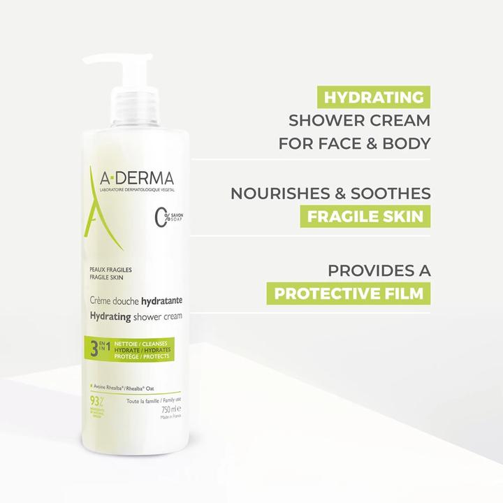 Produktbild A-Derma Moisturizing Shower Cream 3-In-1 (500 ml)