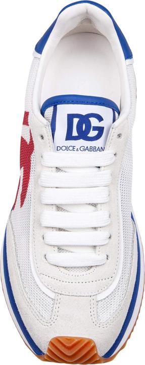 Produktbild Dolce & Gabbana cushion sneakers in mixed materials white and red color (37)