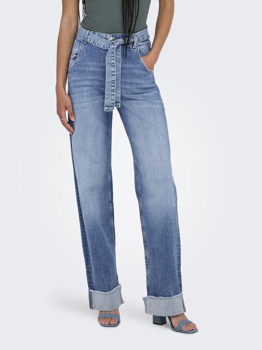 Produktbild Only ONLZADDIE Hohe Taille Weiter Beinschnitt Jeans Jeans mit weitem Bein (30)