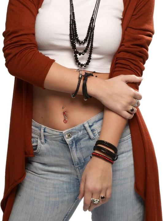 Produktbild Bijouteria Bauchpiercing (Chirurgenstahl 316L, Kristall, Messing rhodiniert)