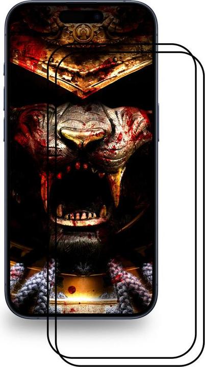 Produktbild Protectorking 2x Ceramic-Glass Full Cover HD Klar (2 Stück, Apple iPhone 15 Pro)