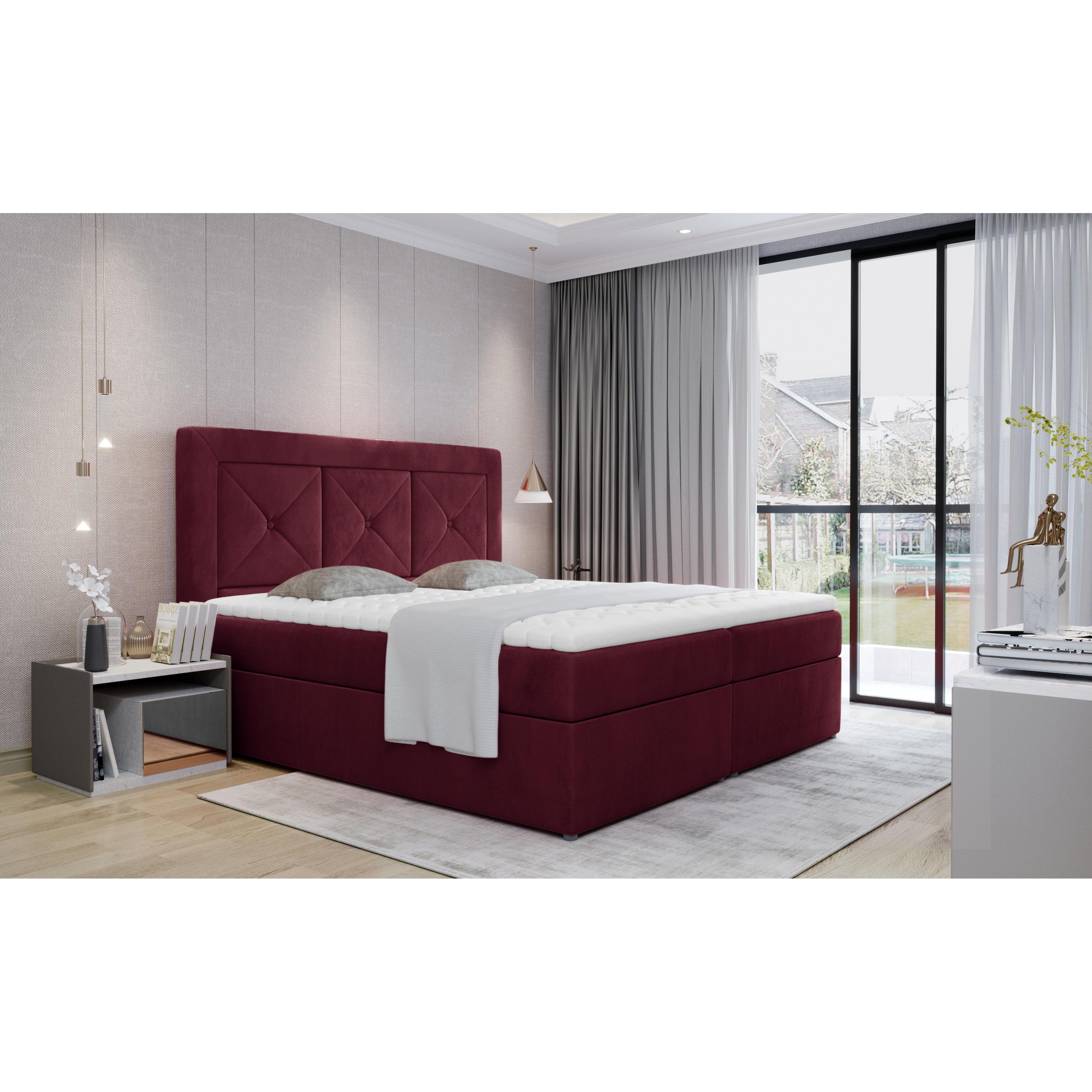ELTAP, Boxspringbett, Idris mit Stauraum (140 x 200 cm)