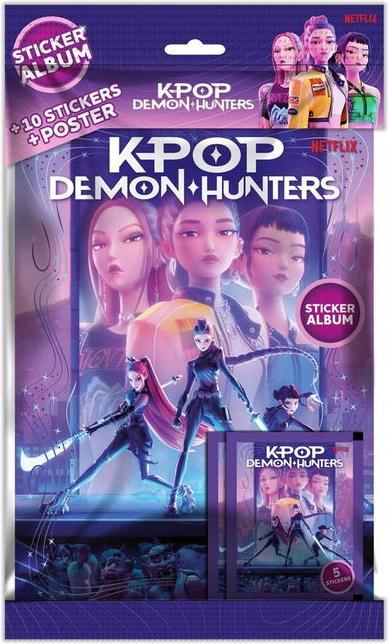 K-Pop Demon Hunters - Sticker Album - 2 Blind Bags - DK/NO (374-0002) (2 Sticker)