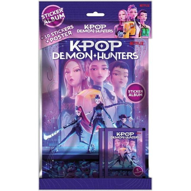 K-Pop Demon Hunters, Sticker, - Sticker Album - 2 Blind Bags - DK/NO (374-0002)