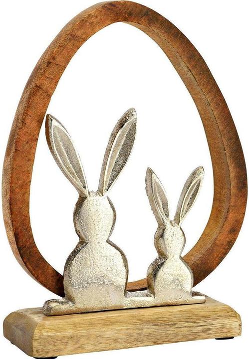 G. Wurm Aufsteller Hasen im Osterei 14 x 19 x 5 cm (1x)