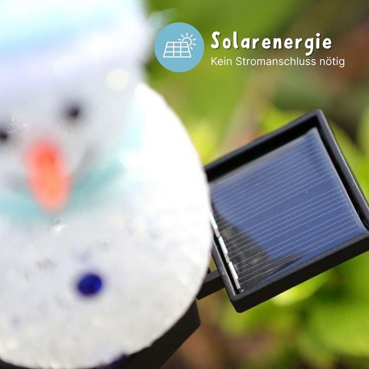 Image du produit Hermex LED Solarlampe Schneemann Solarleuchte Gartenbeleuchtung Dekoleuchte (IP55)