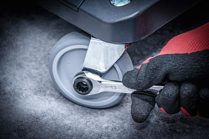 Actual product image BGS Ratchet ring spanner