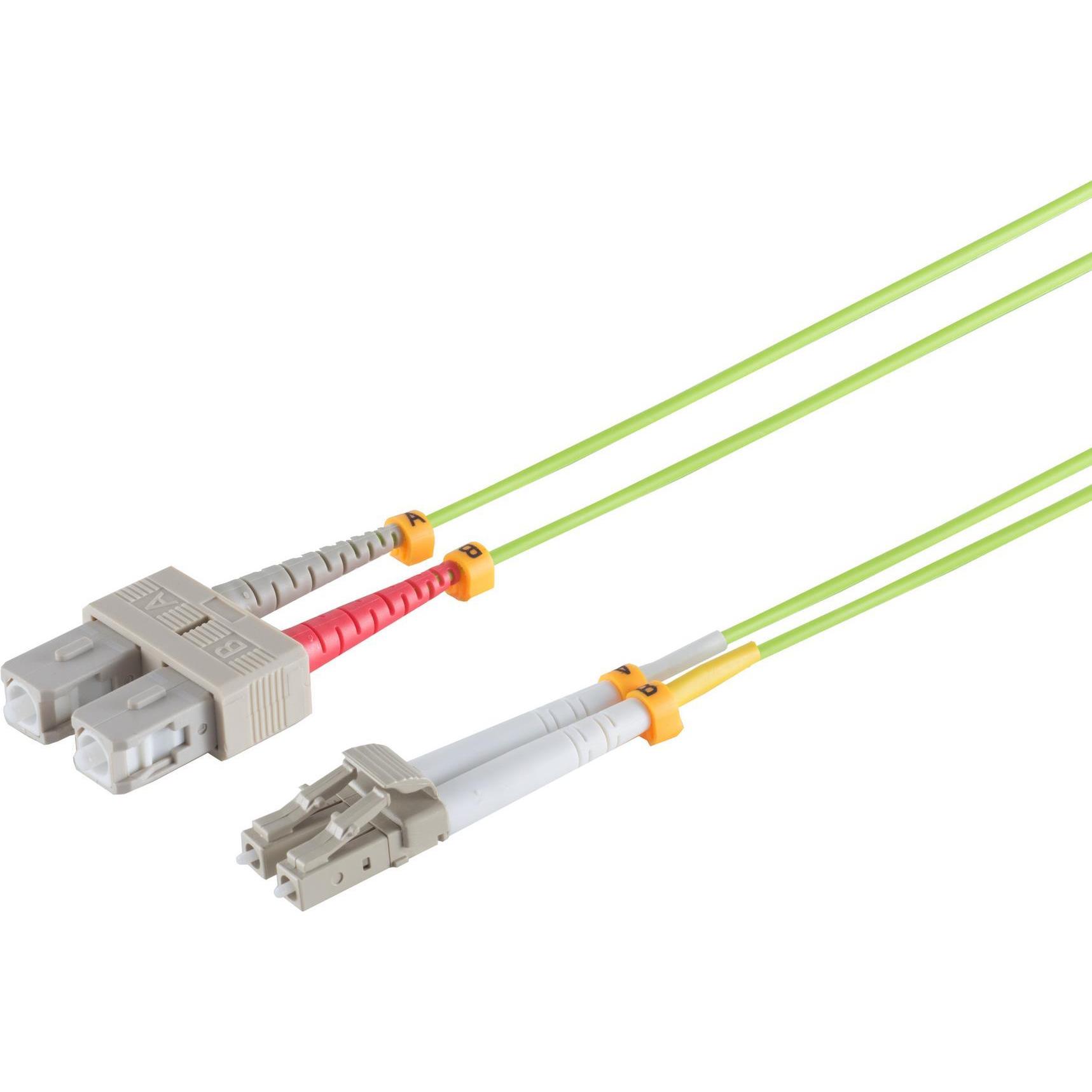 Shiverpeaks S/CONN maximum connectivity LWL-Duplex Patchkabel LC/SC 50/125µ, OM5, lindgrün, 30,0m (S/UTP, CAT5e, 30 m), ...