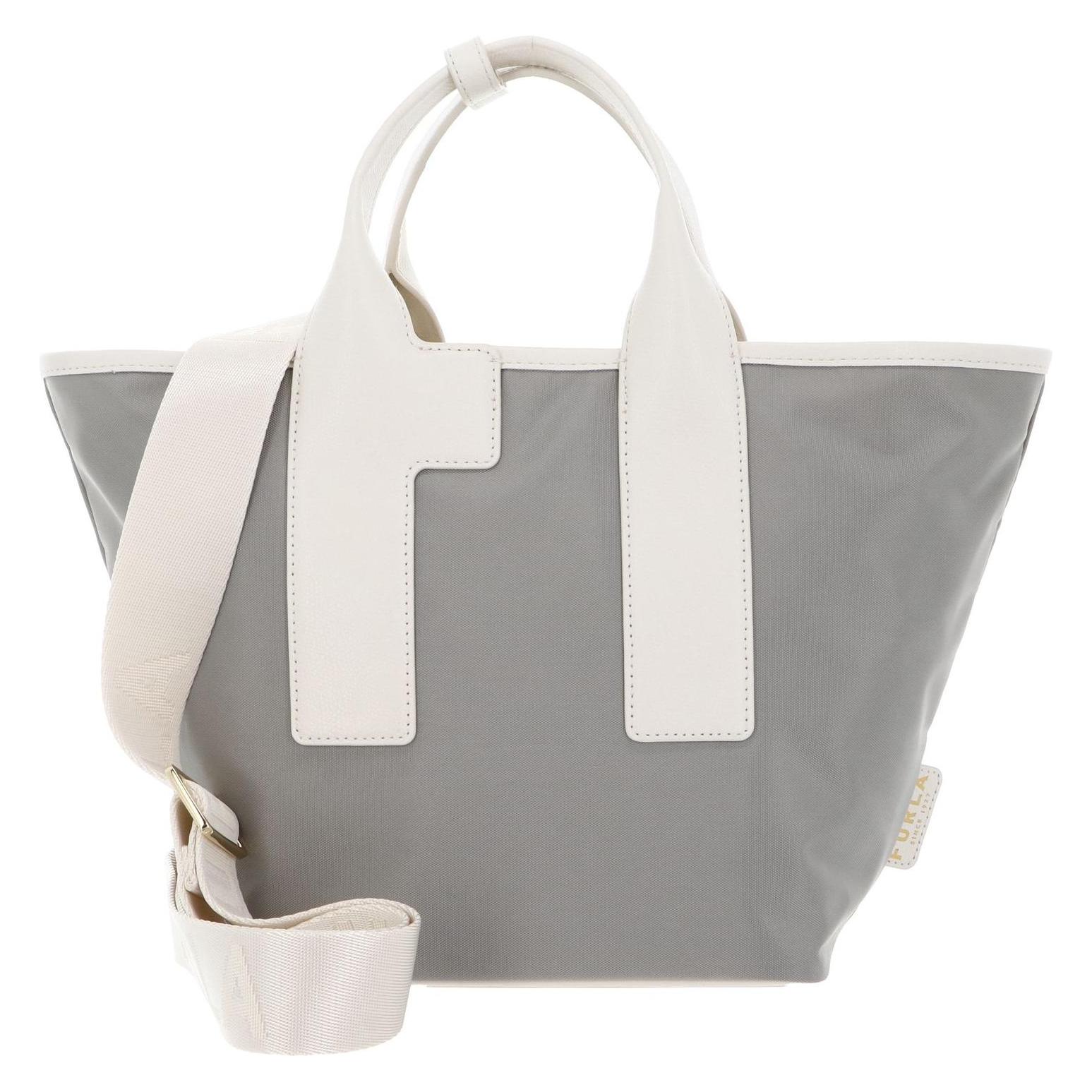 Furla, Damen, Tasche, Piuma Tote Bag, Grau, Beige