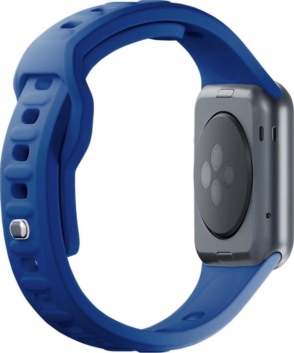 Produktbild 3MK Silicone Watch Strap Niebieski/Blue dla Apple Watch 42/44/45/49mm (42 mm, 49 mm, 45 mm, 44 mm, Silikon, Edelstahl)