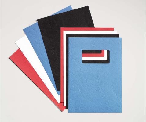 Actual product image GBC LeatherGrain cover material A4