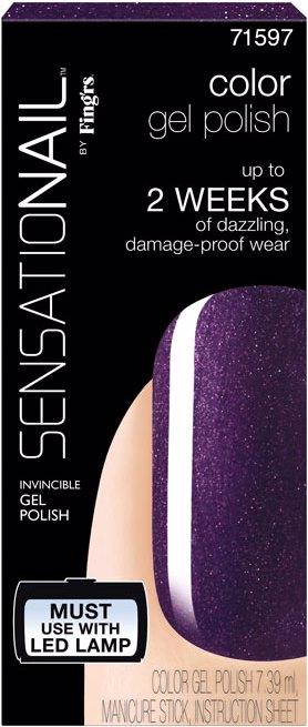 Actual product image SensatioNail Gel polish purple orchid (Purple Orchid, Gel-Effect Nail Polish)