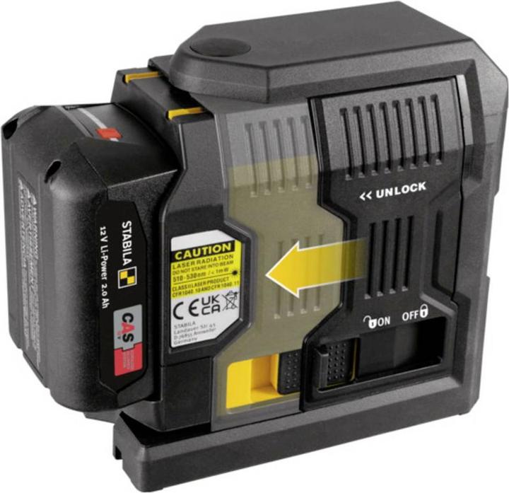 Produktbild Stabila LAX 500 G Kreuzlinienlaser ohne Akku Reichweite (max.): 40 m