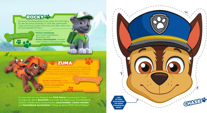Produktbild Panini PAW Patrol: Mein Maskenbuch (Deutsch, Eva-Regine Rauch, Nicole Hoffart, 2018)