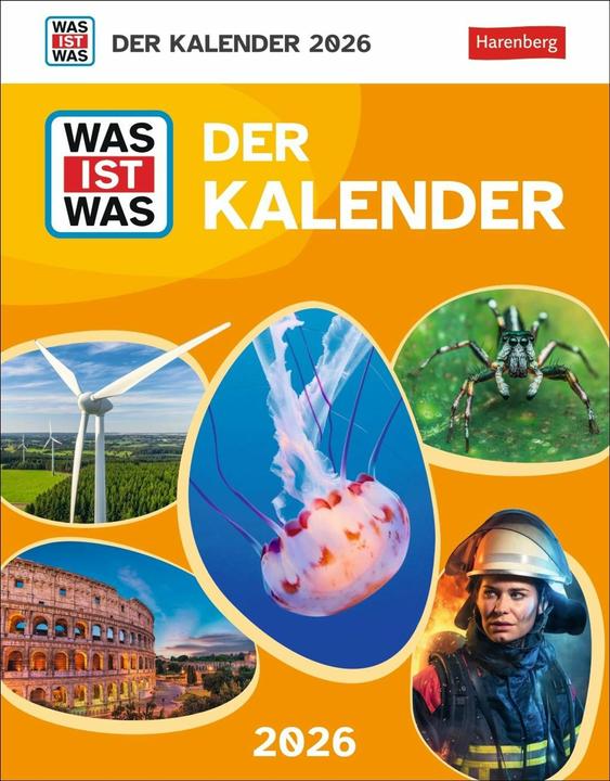Immagine prodotto Harenberg WAS IST WAS Der Kalender Tagesabreisskalender 2026 - Kinderkalender