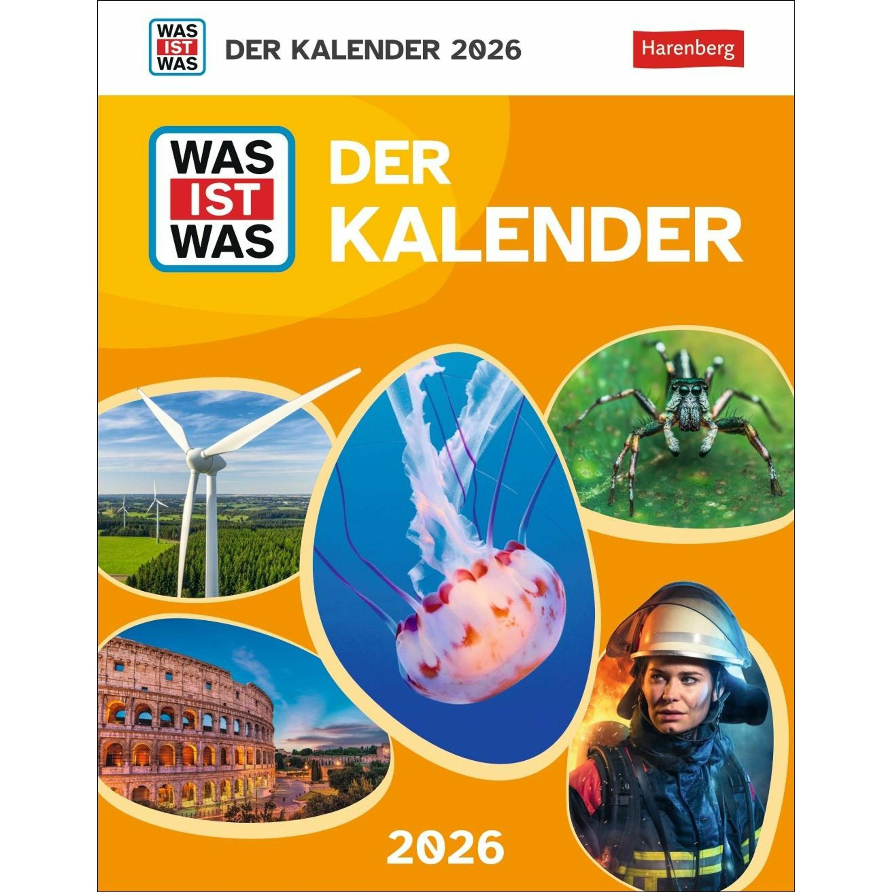 Harenberg WAS IST WAS Der Kalender Tagesabreisskalender 2026 - Kinderkalender (3310128)