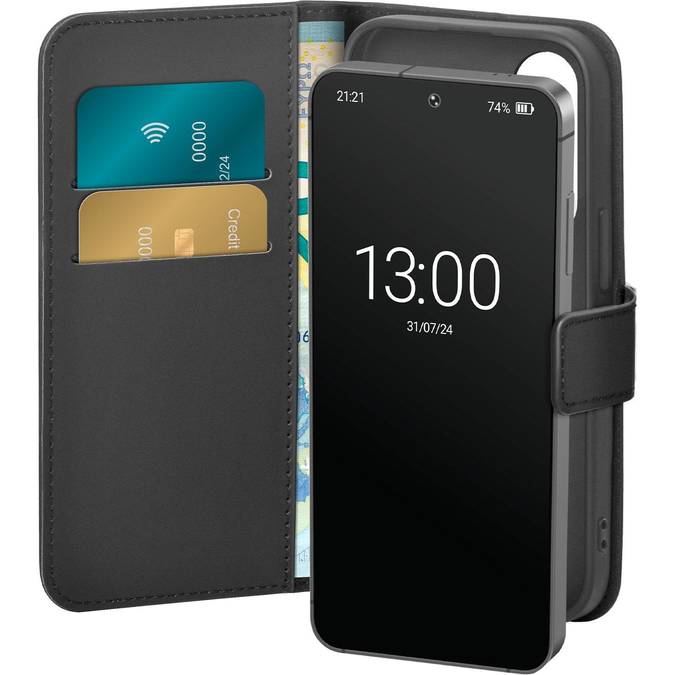 Puro Klapphülle (Samsung Galaxy S25+), Smartphone Hülle, Schwarz