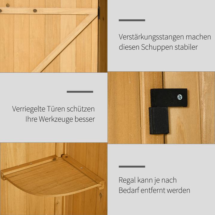Produktbild Outsunny Gerätehaus mit Regalböden