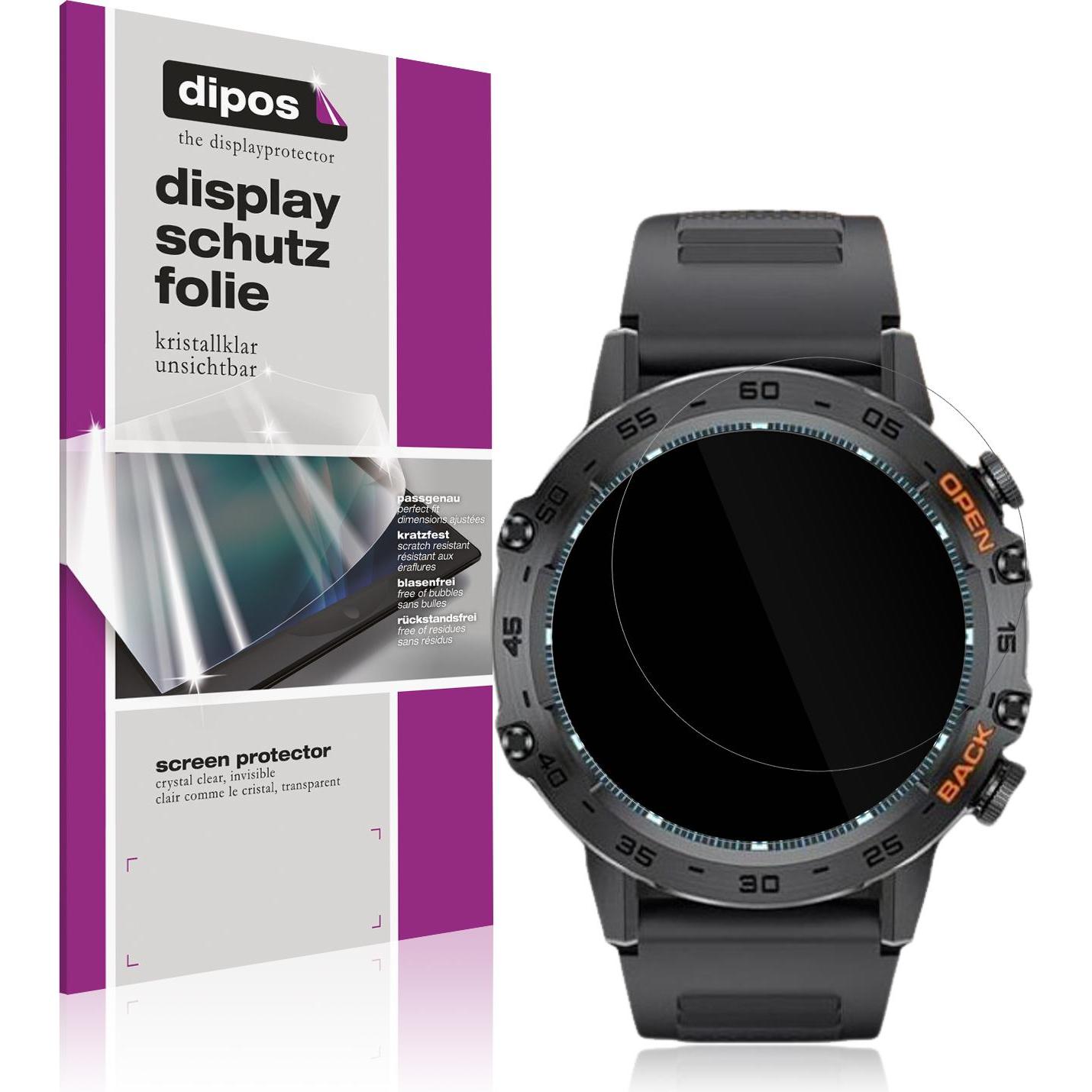 Dipos Schutzfolie Klar für Lige BW1846F 1.39 Zoll, Smartwatch Schutzfolie, Transparent