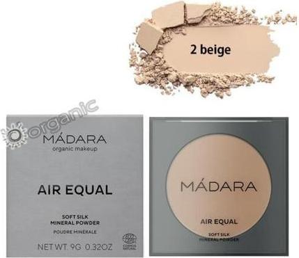 Actual product image Madara MÁDARA Teint Soft Silk Mineral Powder Air Equal 002 Beige / 9 g (02 Beige)