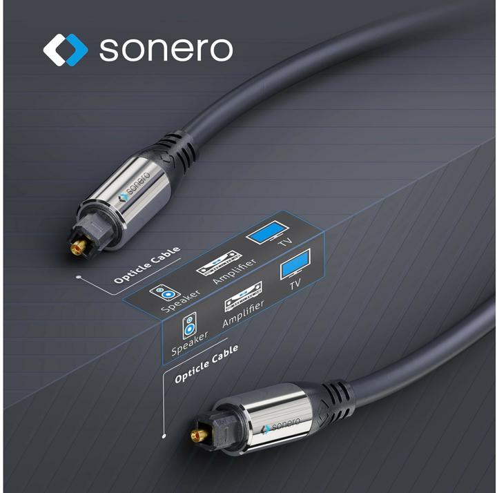 Produktbild Sonero Toslink – Toslink (2 m, Toslink Kabel)