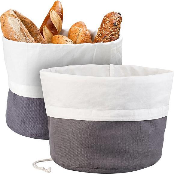 Actual product image Rosenstein & Söhne Set of 2 XL bread basket with lockable cord