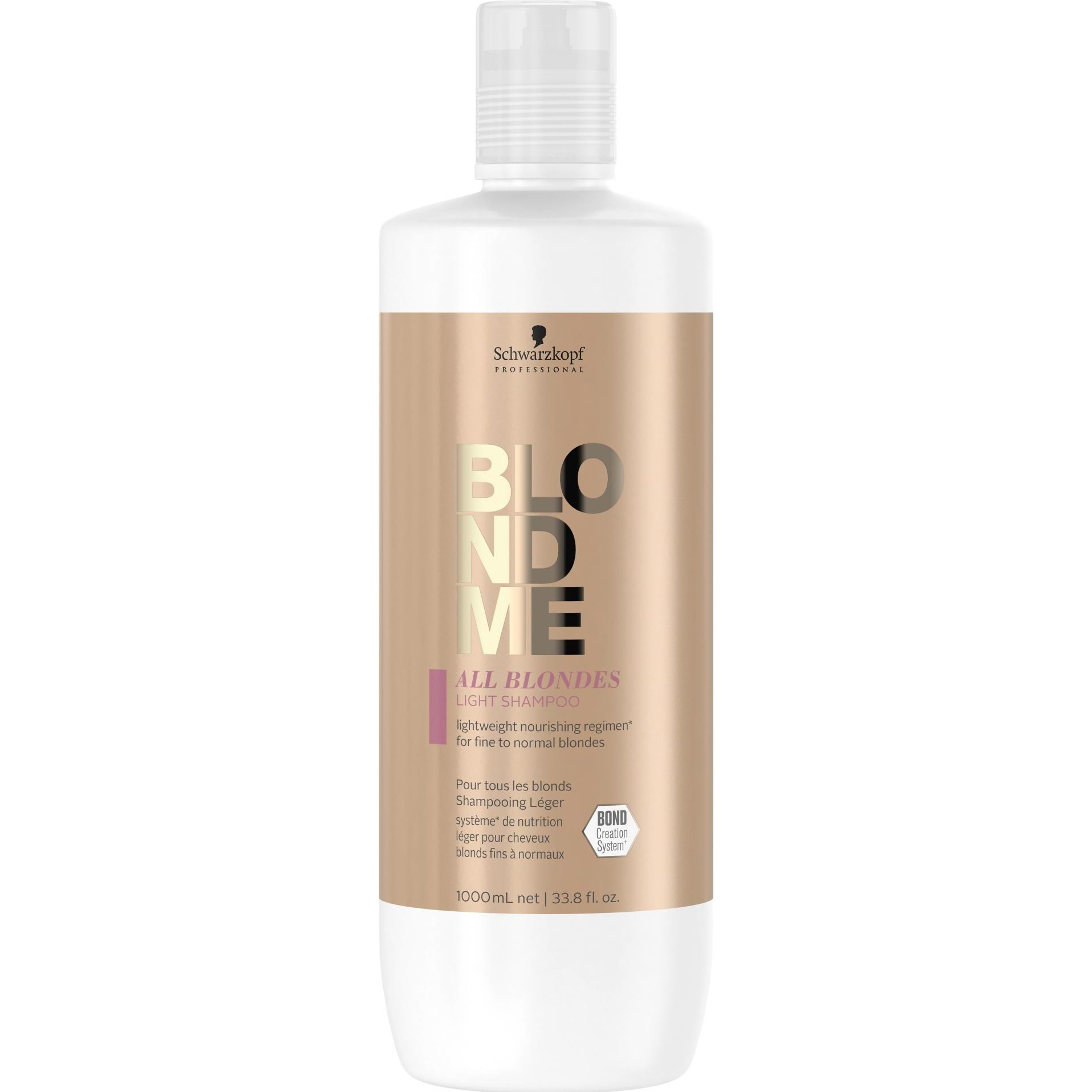 Schwarzkopf, Shampoo, Blondme - All Blondes Light Shampoo (1000 ml, Flüssiges Shampoo)