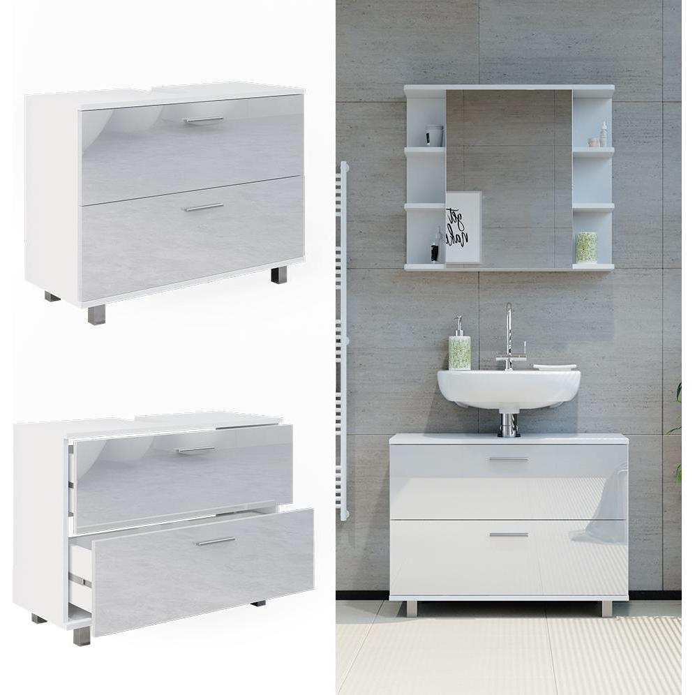 Thumbnail - Vicco, Waschbeckenunterschrank, Ilias (80.5 x 33 x 61 cm)