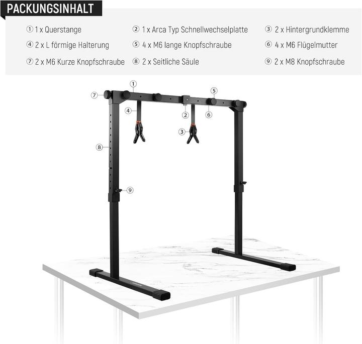 Actual product image Neewer ST200 Overhead Table Top Mount Stand (Further accessories)