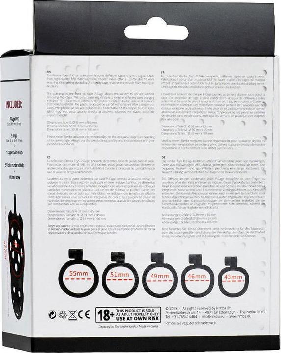 Image du produit Rimba Cage à pénis P-Cage (M)