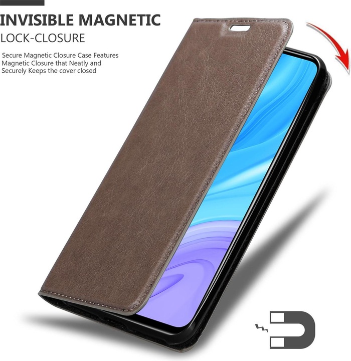 Actual product image Cadorabo Book Invisible Magnet Cover (Huawei P Smart Pro)