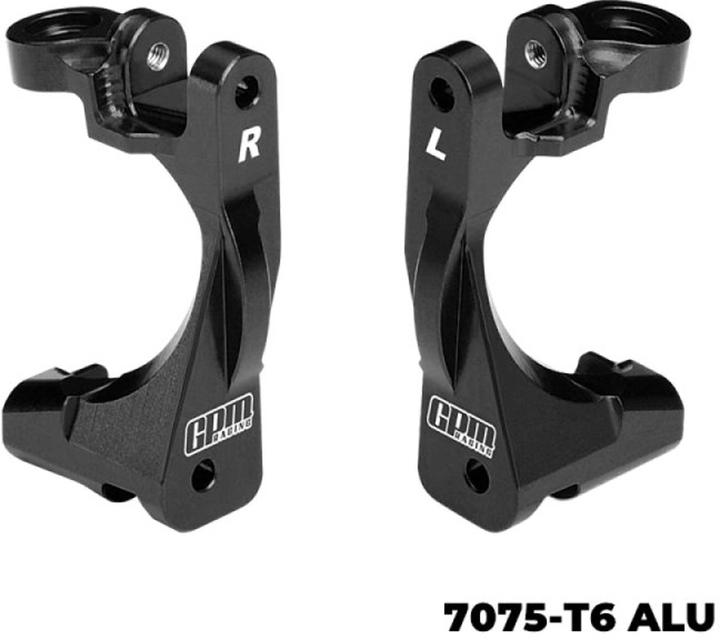 Produktbild GPM Alu C-Hubs vorne schwarz Traxxas Jato 4x4
