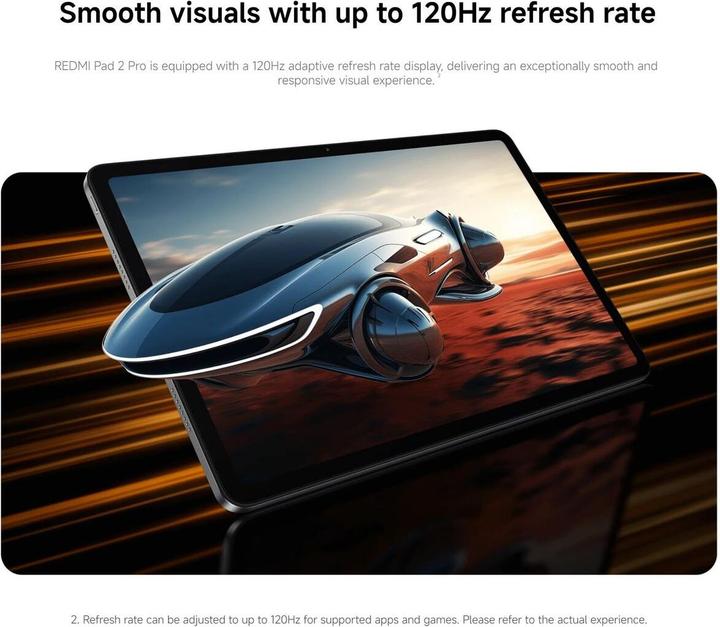 Actual product image Xiaomi Tablet VHU6220EU Octa Core 6 GB RAM 128 GB Purpur (WLAN only, 12.10", 128 GB, Crimson, Lavender violet, Violet)