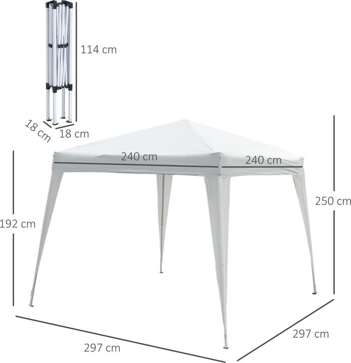 Actual product image Outsunny Folding pavilion including carrying bag (300 cm, 300 cm)
