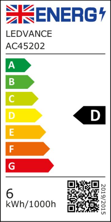 Etichetta energetica Osram Candela (E14, 5.50 W, 806 lm, 3 x, D)